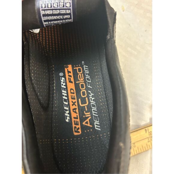 Skechers relaxed Fit Air-cooled memory foam loafers men’s 9 black - Picture 6 of 8